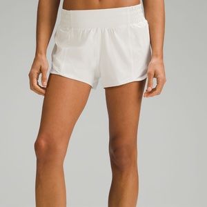 Lululemon white Hotty hot shorts